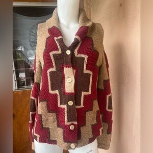 Vintage Ralph Lauren Silk/ linen cardigan sweater